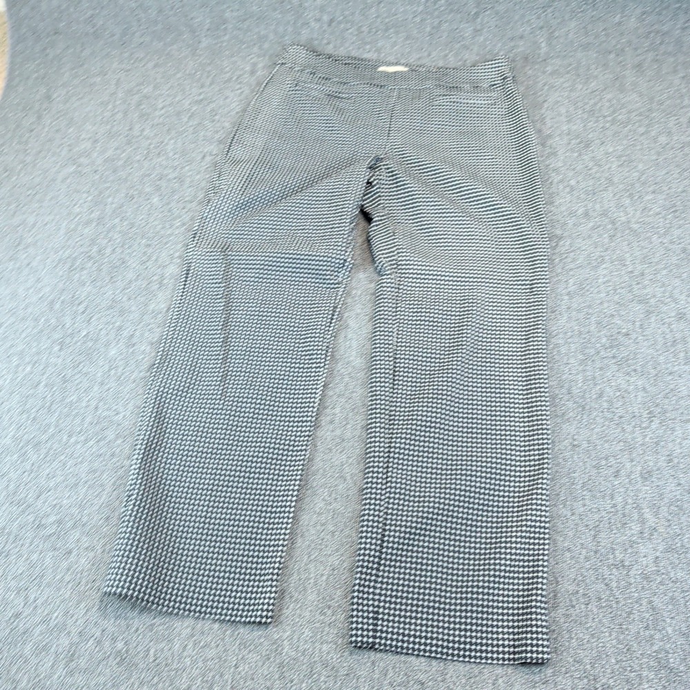 Cato Women Pants 16 Rayon Blend Black White Geometric Print Classic Straight Leg